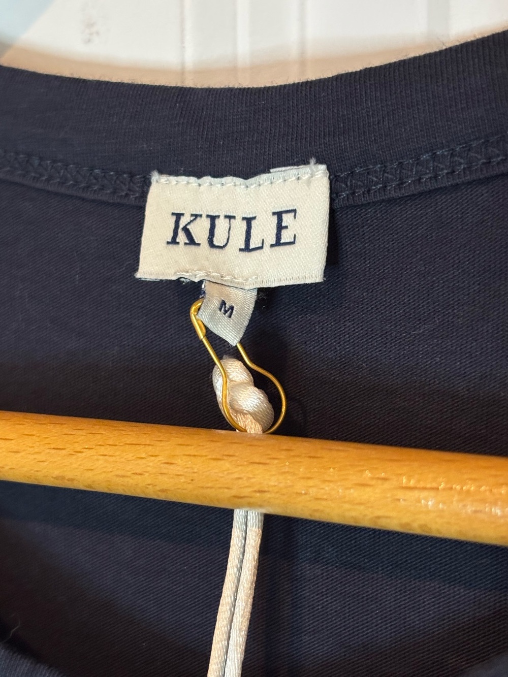 NWT Kule The Tank Dress Navy Blue Organic Cotton Midi M - Picture 7 of 7